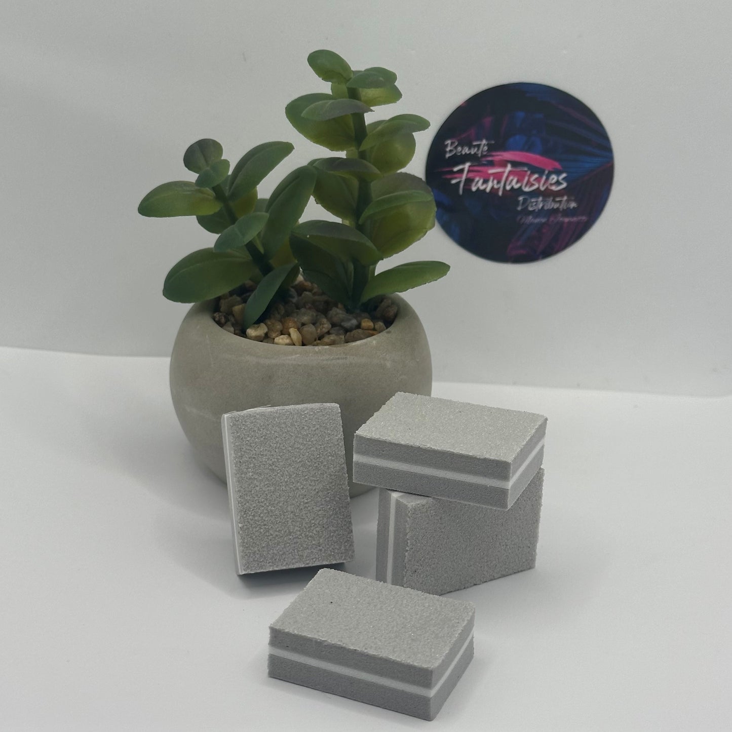 Bloc buffer rose,gris ou blanc